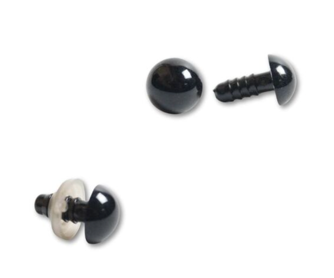 Ojos de seguridad negros