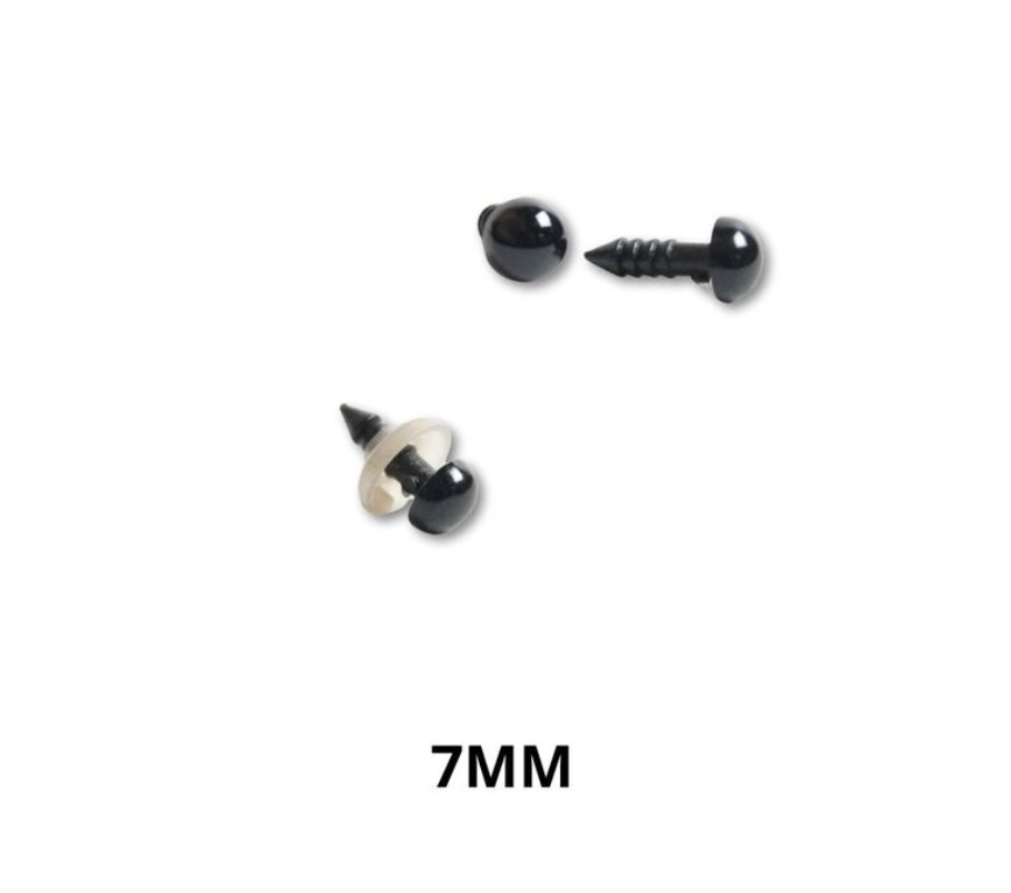 Ojos de seguridad negros