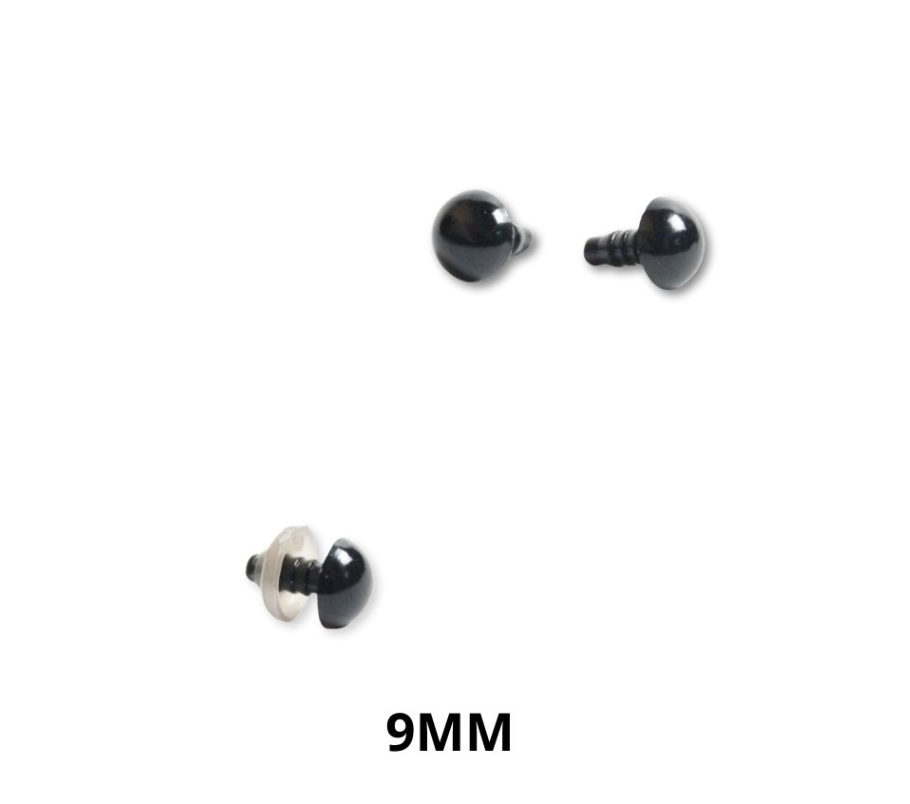 Ojos de seguridad negros