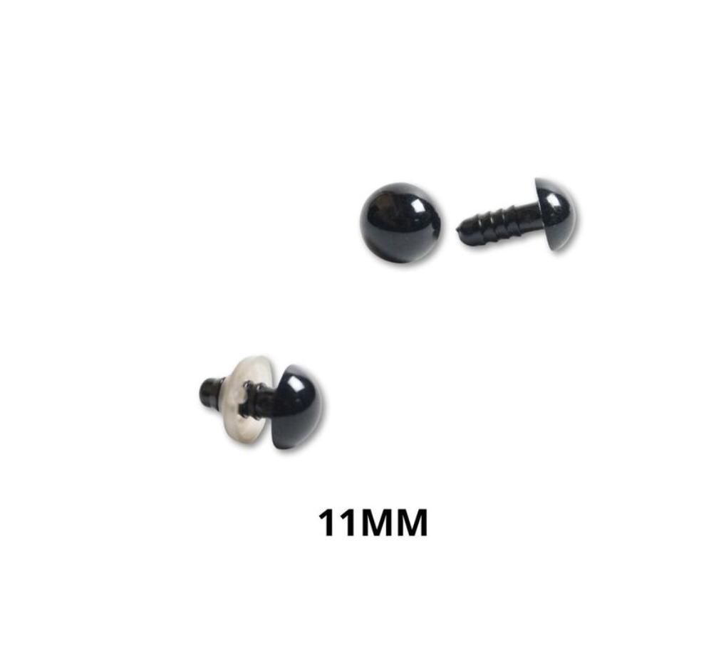 Ojos de seguridad negros